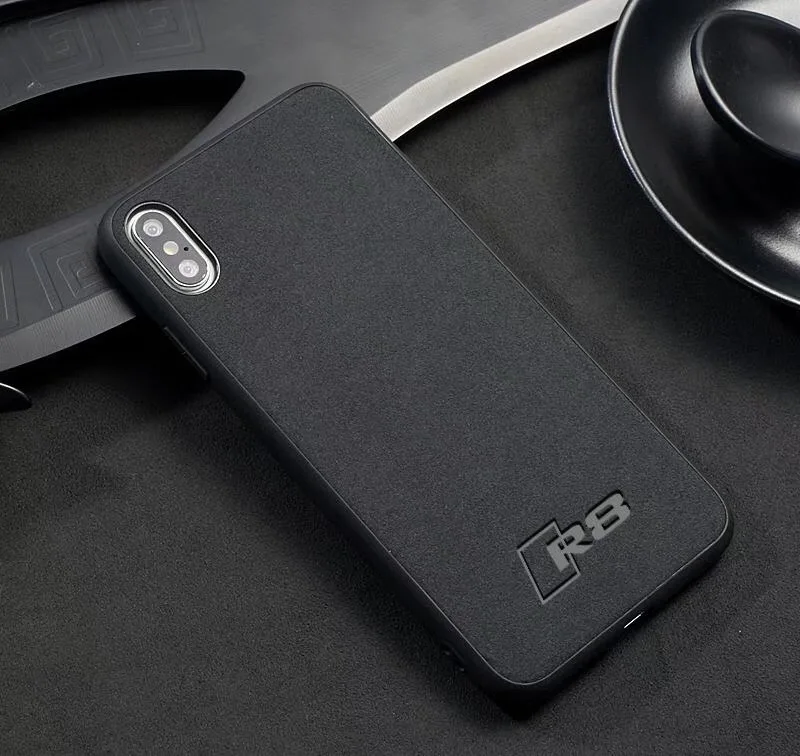 

New Suede Soft Cover Case For iPhone 6 6S 7 8 plus X XR XS MAX Luxury Car for AlcantarSA Leather Case