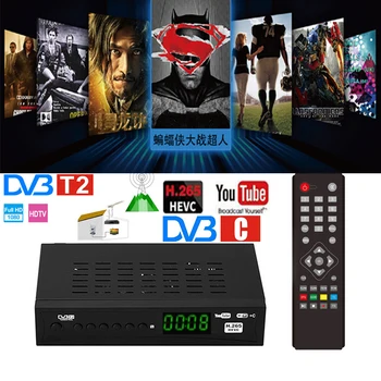 

HD911 DVB-T2 H.265 HEVC Satellite TV Receiver Digital TV Tuner Receptor Full HD Receiver TV Scart DVBT2 Wifi Receiver