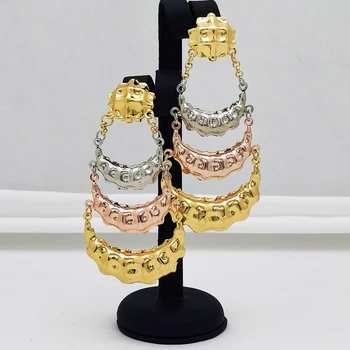 

earrings for women dubai gold big earrings african bride long drop earrings