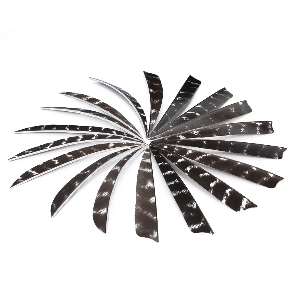 50pcs 5 inch Archery Turkey Feather Real Feather Sexy Arrow Vans For Arrow DIY Fletches Feather Arrow Accessory RW Real Feather