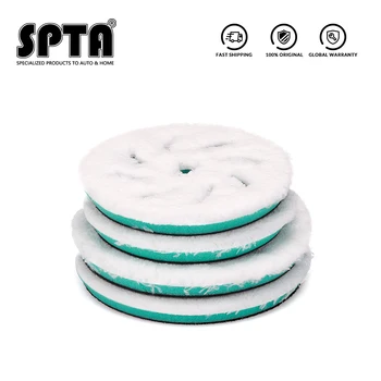 

SPTA 1pc 6"/7" Microfiber Fast Finishing Polishing Pads, Buffing Compound Pads Kits for Car Wax Collection finishing pad
