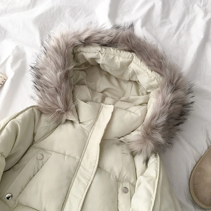 Gagaok женские теплые свободные модные парки зимние однотонные с капюшоном на молнии толстые Полные карманы кнопка повседневное Harajuku женское корейское пальто