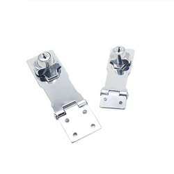 Cerrojo de seguridad de cierre automático Chapado en acero inoxidable, 2 llaves, candado para cobertizo, armario, puerta, puerta, cerradura de furgoneta, cerradura de cajón