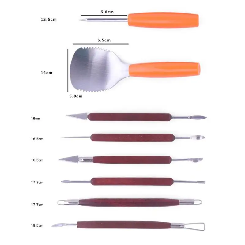 1 комплект ручная резьба ручной инструментальной Хэллоуин Тыква Резьба резак