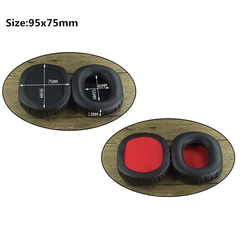 Premium 100x80mm Oval Soft Foam Ear Pads for Large Over-Ear Headphones
