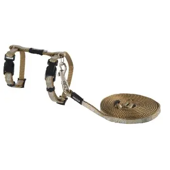 

Set of leash and harness for cats rogz 8 M Brown