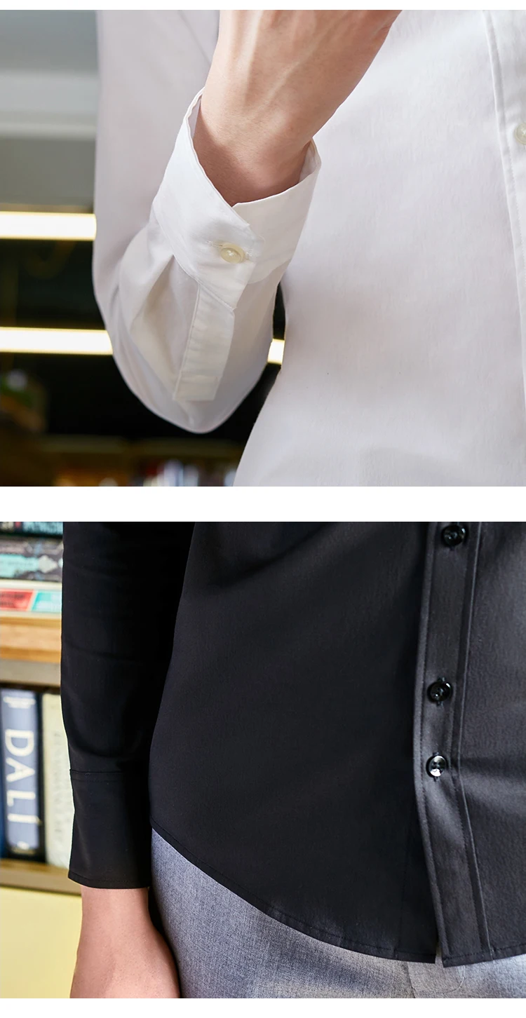 JackJones Мужская умная Повседневная рубашка с отложным воротником и длинными рукавами 219305535