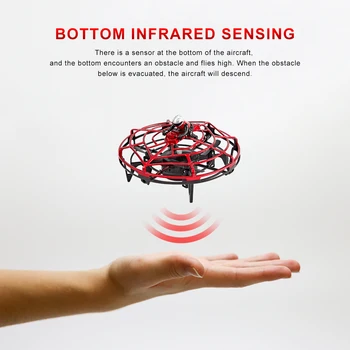 

Intelligent induction UFO 4 Colors UFO four-axis aircraft gesture sensing aircraft drone quadcopter Christmas Gift > 6 years old