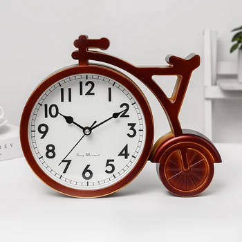 

Nordic Creative Table Clock Unique Simple Silent Desk Clock Plastic Living Room Desktop Clock Reloj De Mesa Alarm Clock AC50TC