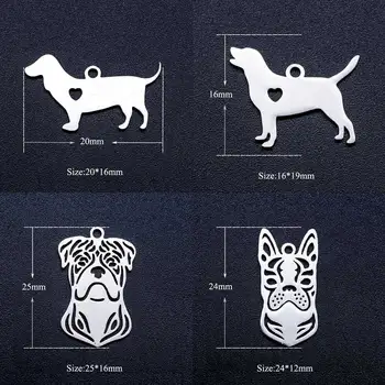 

10pcs/lot Pet Dogs High Polish DIY Jewelry Charms Wholesale 100% Stainless Steel AAAAA Quality Pendant Accept OEM Orders