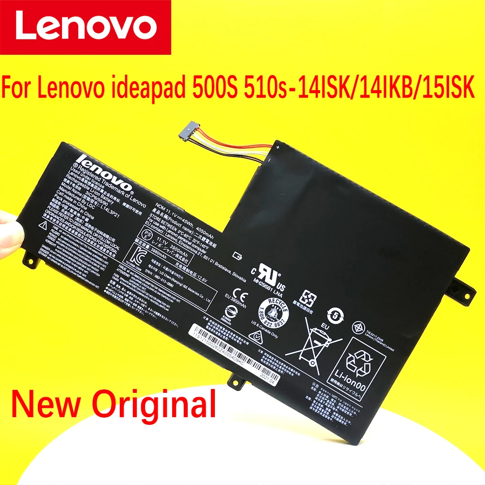 

Новый оригинальный аккумулятор для ноутбука Lenovo ideapad 500S 510s-14ISK/14IKB/15ISK L14M3P21 L14L3P21