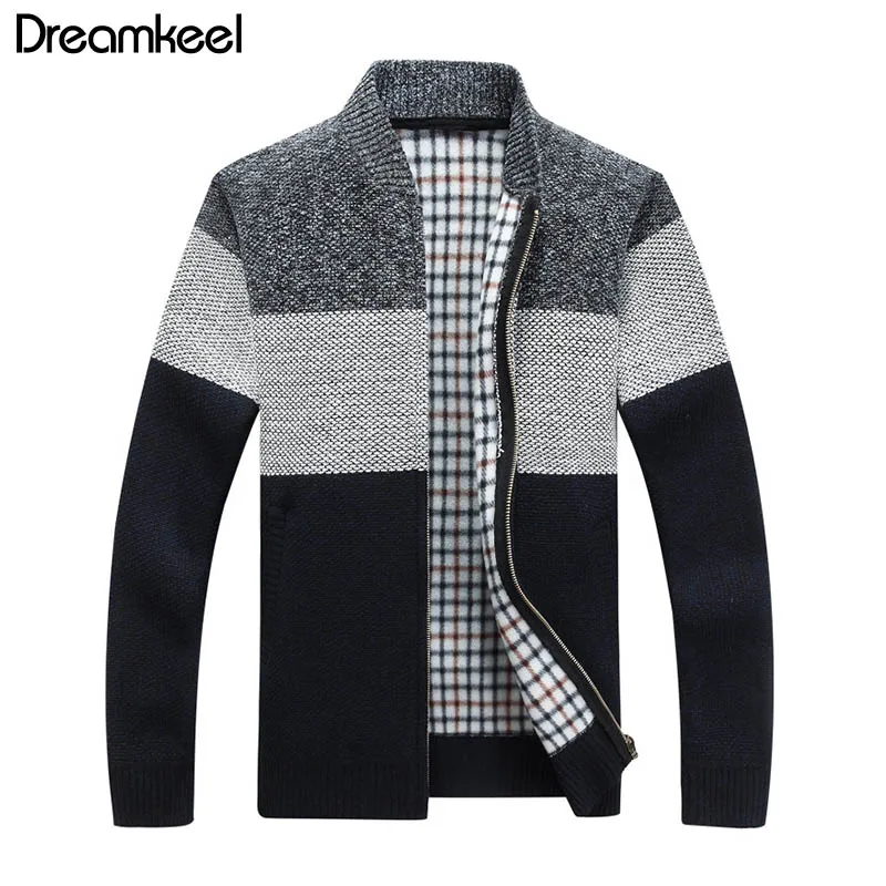 

2019 Autumn Winter Sweater Men Casual Blusa de frio Masculino Cardigan Men Knitwear Sweater Jacket Men Sweatercoat Y