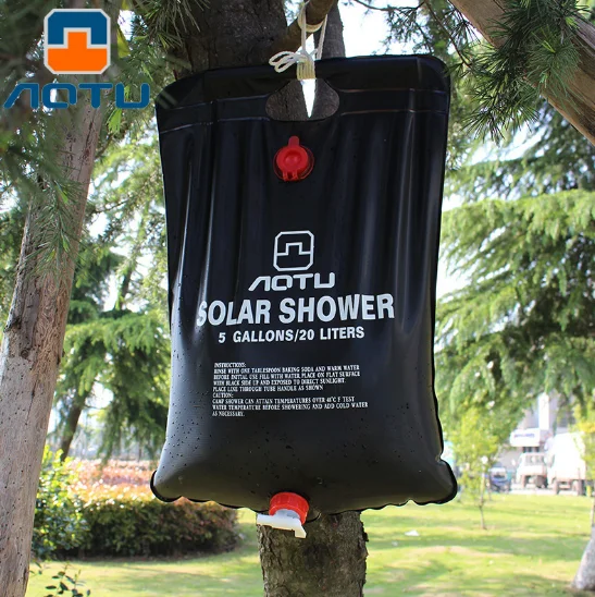 

20L Portable Outdoor Camping Shower Bag Solar Heated Shower Bathing Picnic Water Bag Water Storage for Travel Hiking BBQ