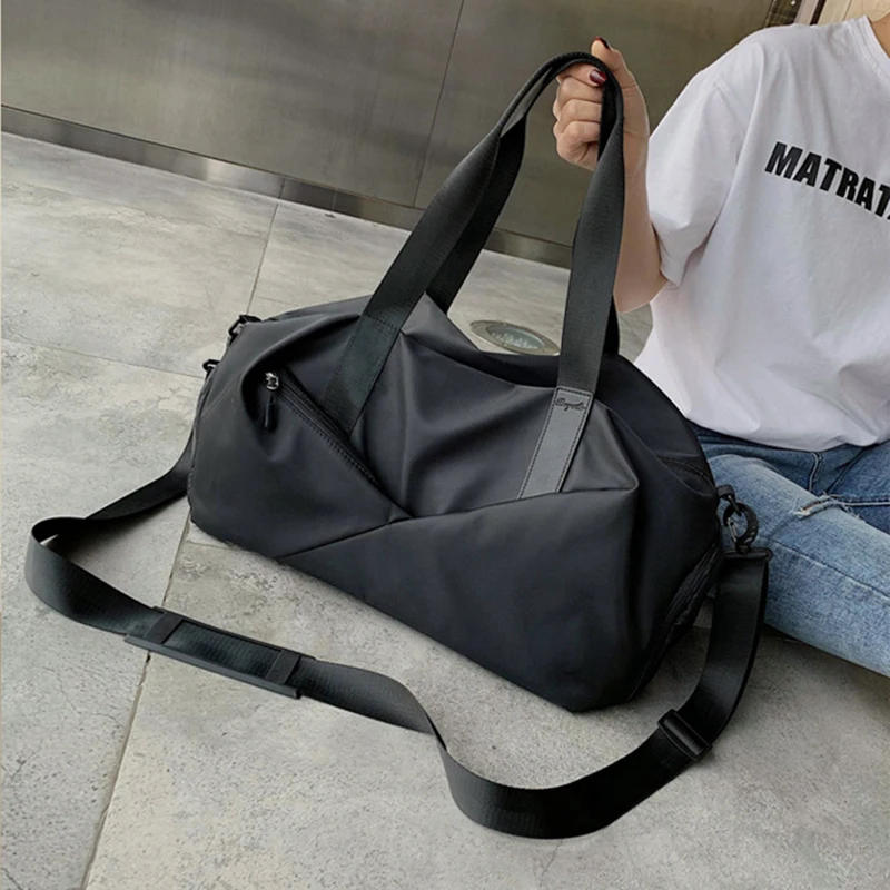 Bolsos de viaje de nailon para mujer, bolsa de equipaje de cabina, a la  moda, para fitness, Yoga, bolsillo para zapatos, para el fin de semana,  2021|Bolsas de viaje| - AliExpress