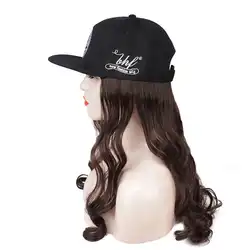 Beauty On Line бейсбольная шляпа с синтетическими волосами для наращивания тела волна парик Новый стиль Intergrate cap светло-коричневый цвет