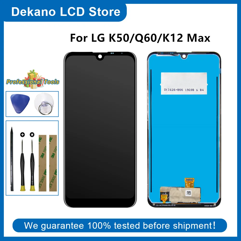100% протестированный ЖК-дисплей для LG K50 кодирующий преобразователь сенсорного