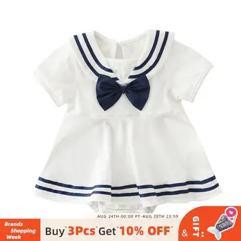 

Bear Leader Newborn Baby Girl Dress 2020 New Fashion Bowtie Dress Princess Baby Outfits Infant Clothing Toddler Cute Costumes