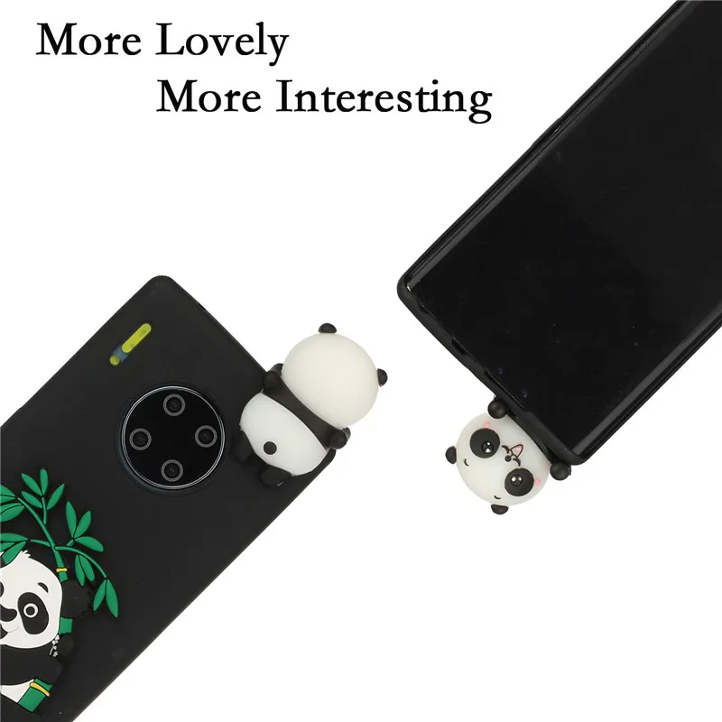 3D мягкий силиконовый чехол из ТПУ чехол для huawei mate 30 Pro Чехол Капа каваи Единорог панда чехол для huawei mate 30 Lite чехол Funda