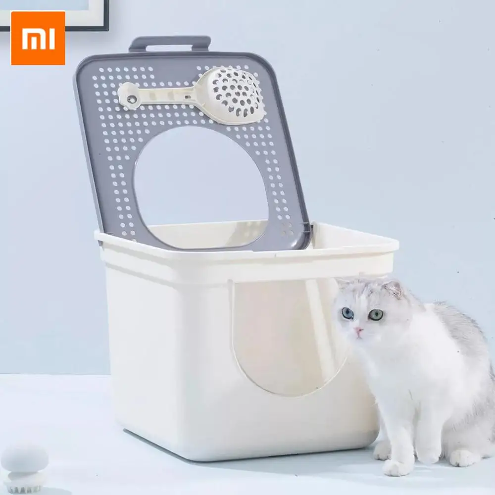 Xiaomi короб для кошачьего туалета закрывающийся туалет домашних животных кошачий