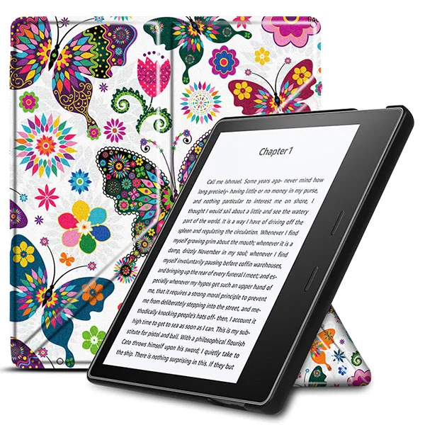 Чехол оригами для Amazon Kindle Oasis 2 3 7," из искусственной кожи, чехол-подставка для электронной книги, чехол+ Защитная пленка для экрана - Цвет: KO2 BXJGSY CSHD