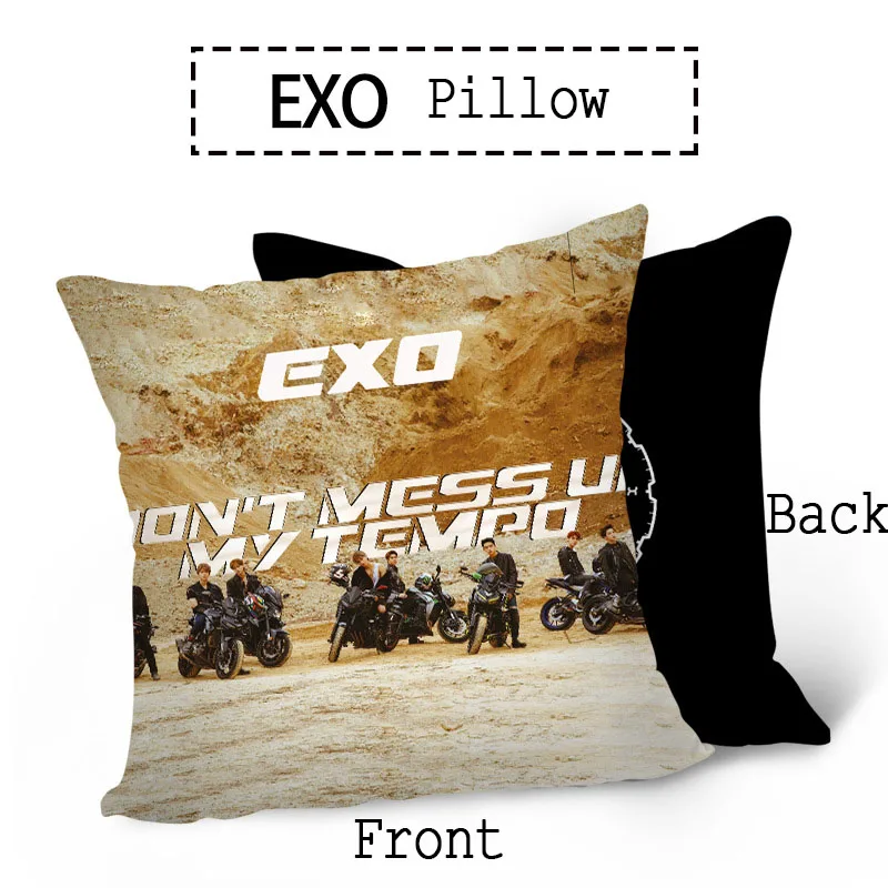 EXO планета не портите мой темп разведка любовь выстрел двухсторонняя подушка стул подушка XIUMIN SUHO BAEKHYUN CHEN LJJ188