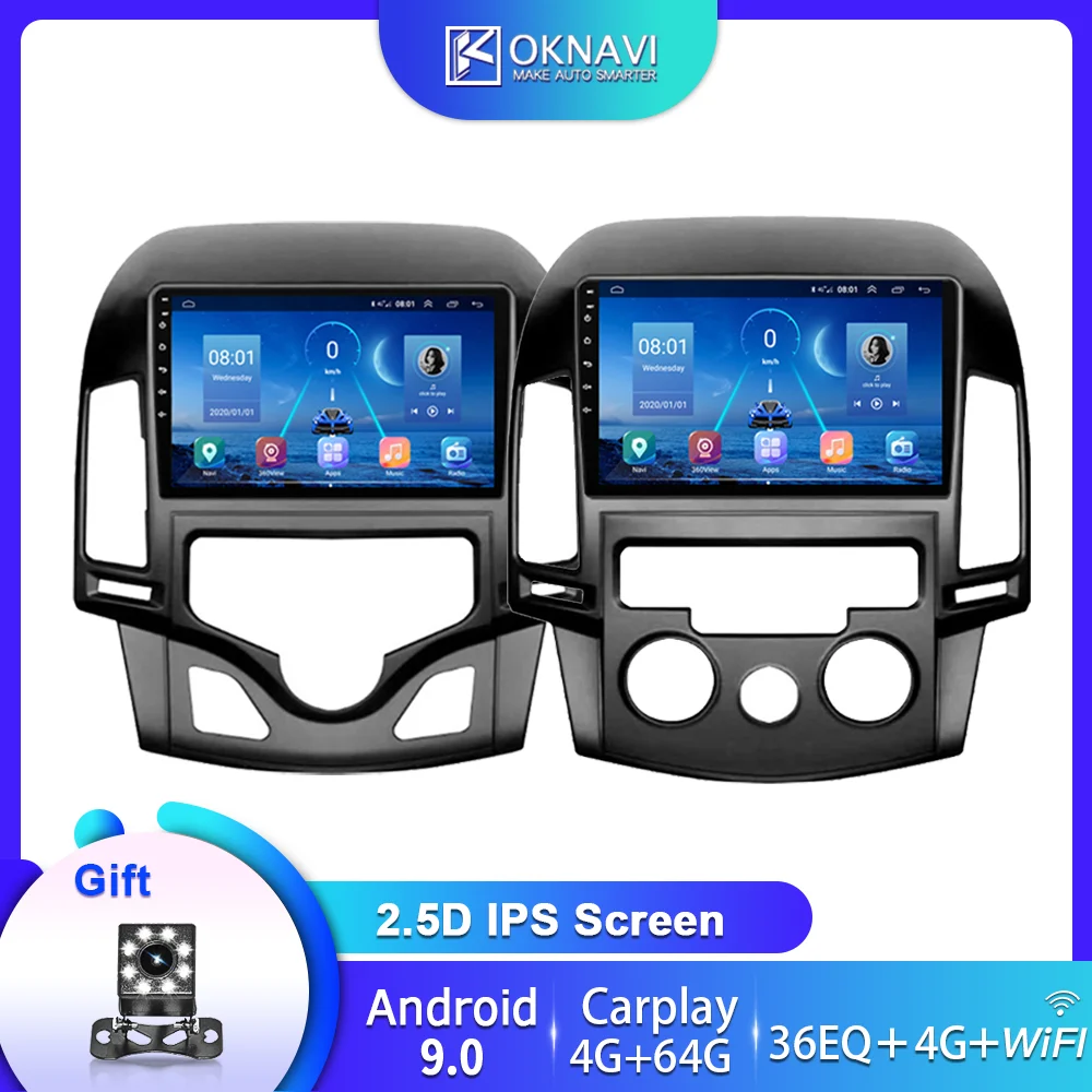 

for Hyundai I30 Car Radio 2006 2007 2008 2009 2010 2011 2012 Multimedia Video Player Android Sony Camera No Double 2 Din Carplay