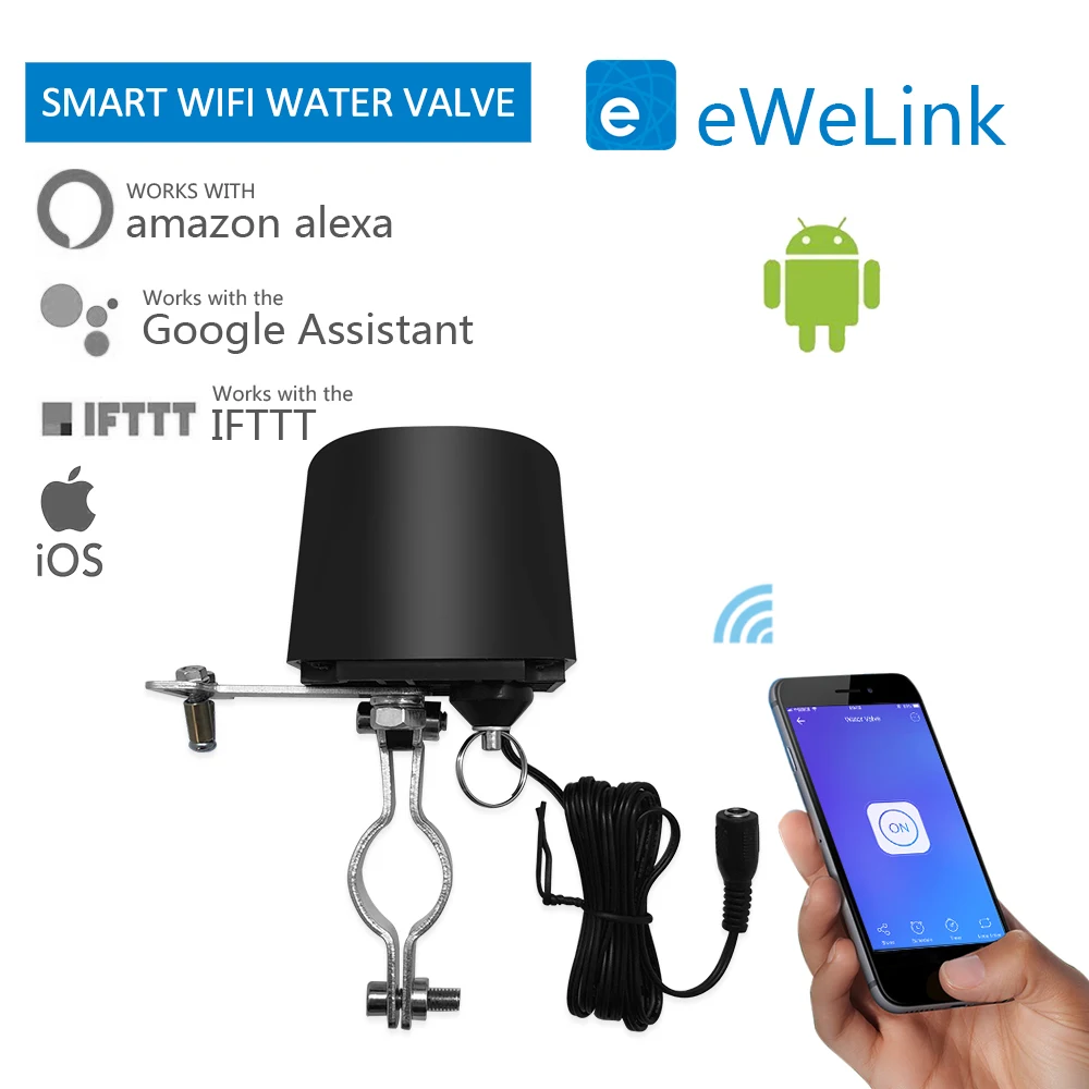 

EWelink Smart WIFI switch for GW-RF water valve home automation system Gas water control valve work with Alexa and Google Home