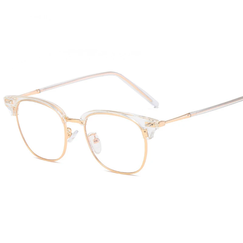

New TR90 Glass Frame Literature and Art Retro Myopia Glass Frame Men's and Women's Flat Glasses Frame Glasses