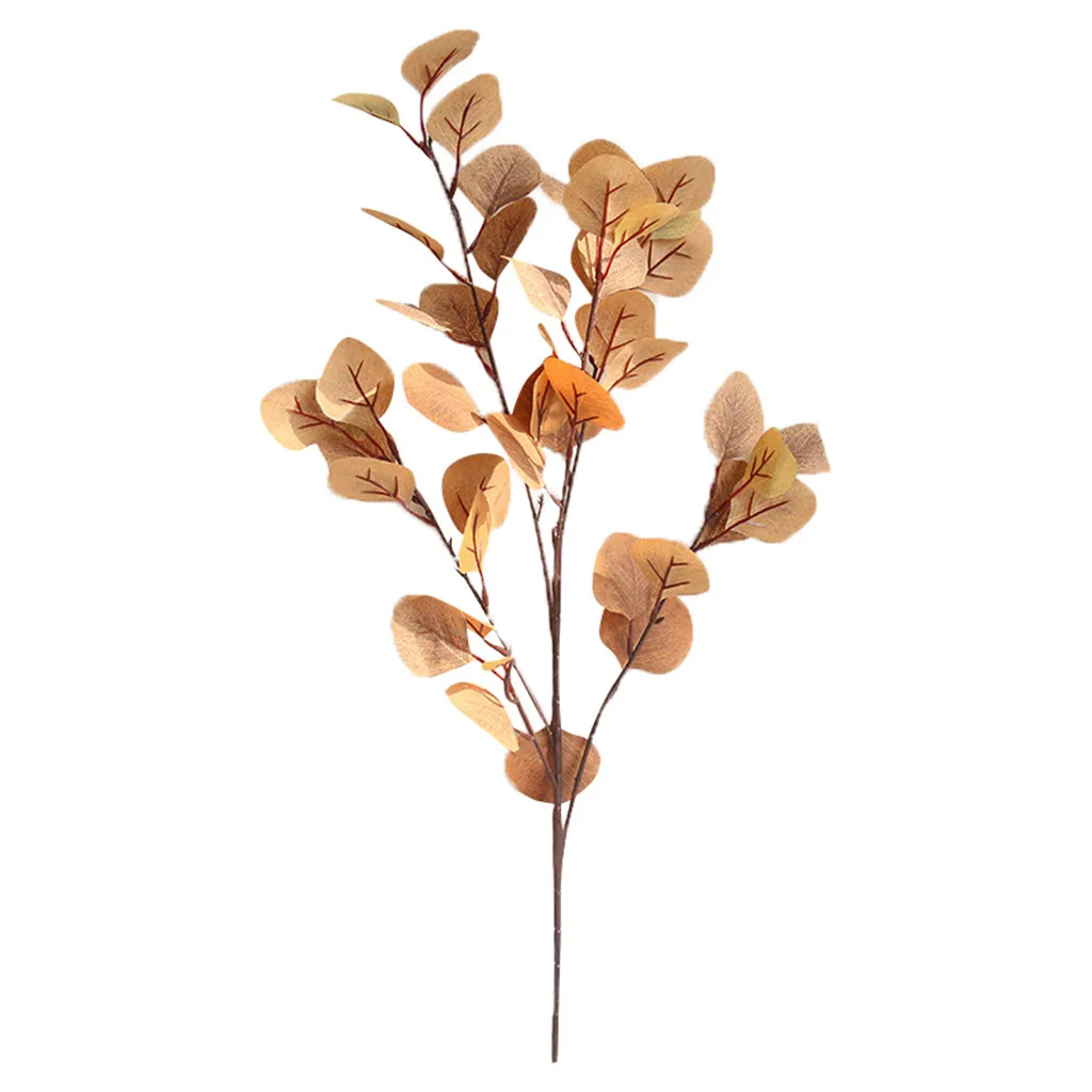 Эвкалипт ветка дерева круглые листья искусственные деньги лист ретро эвкалипт искусственный цветок для декорирования искусственной листвы