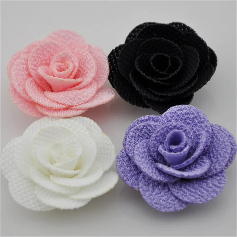

20pcs Ribbon Flowers Wedding Decor Sewing Appliques Crafts Upick E119