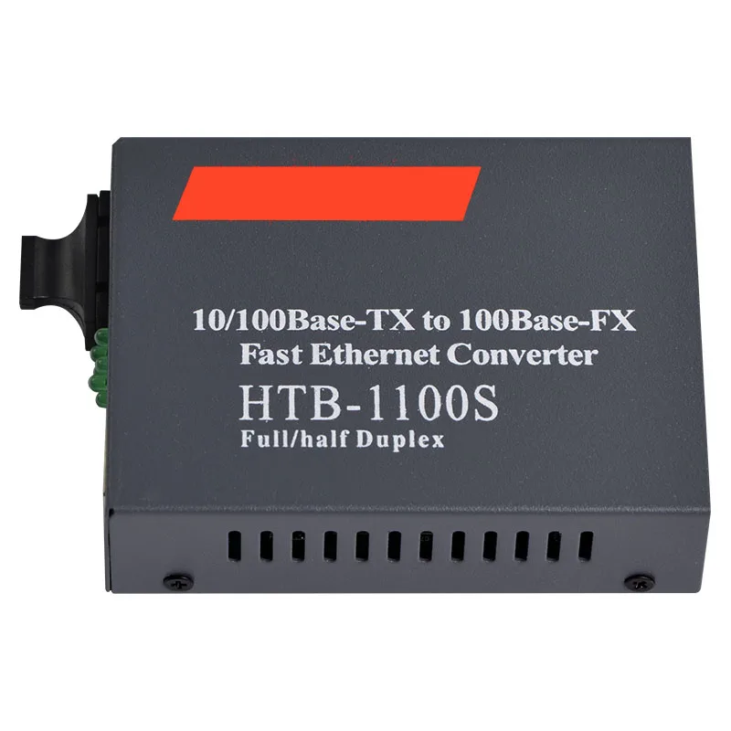HTB-1100S оптический медиа конвертер 10/100 Мбит/с RJ45 Одномодовый Дуплекс волокно SC Порты и разъёмы 25 км