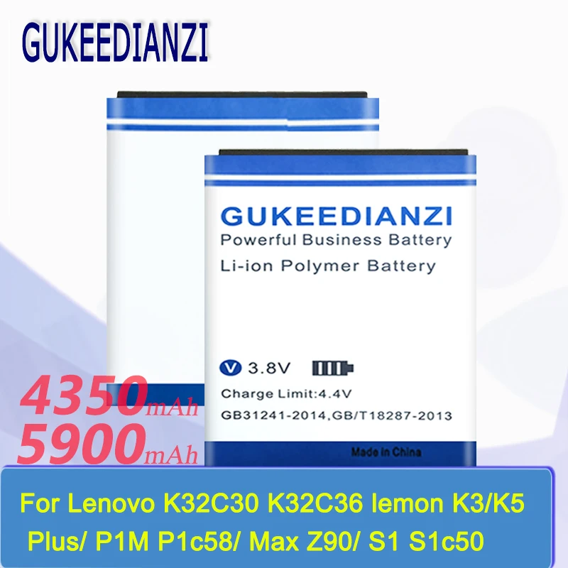 For Lenovo Vibe P1M P1MA40 P70 A5000/ P1 P1A42/ Shot z90 z90a40/ S1 s1a40/ k5 plus Battery BL234 BL244 BL246 BL250 BL259 | Мобильные