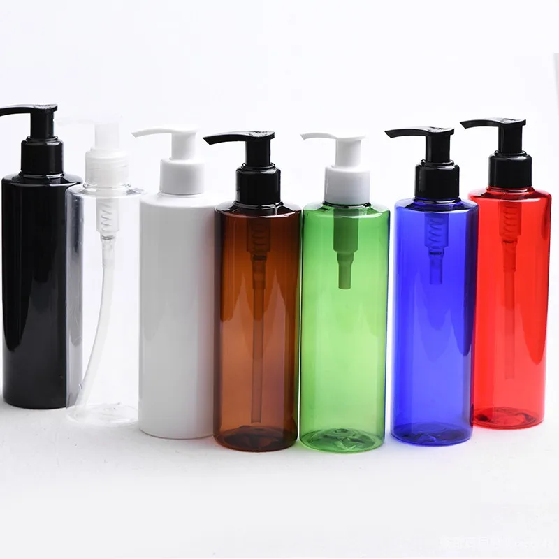 

30pcs 250ml Empty Black Left And Right Switch Pump Lotion Bottles Containers For Shampoo Shower Gel Dispenser Cosmetic Packaging