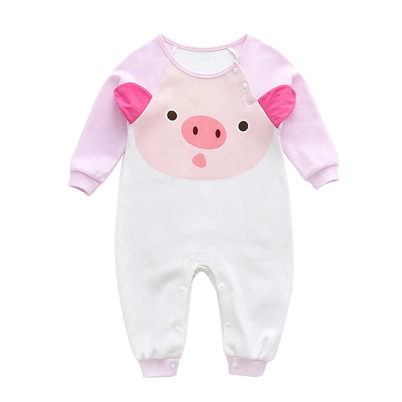 

Autumn Baby Girls Boys Long Sleeve Cartoon Print Rompers Kids Infant Fashion Bodysuit Jumpsuit 0-12M