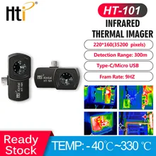 Hti Infrared Thermal Imager Mobile Phone Thermal imaging camera HT-101 Video&Pictures Recording Thermal Detection Imager Type-C