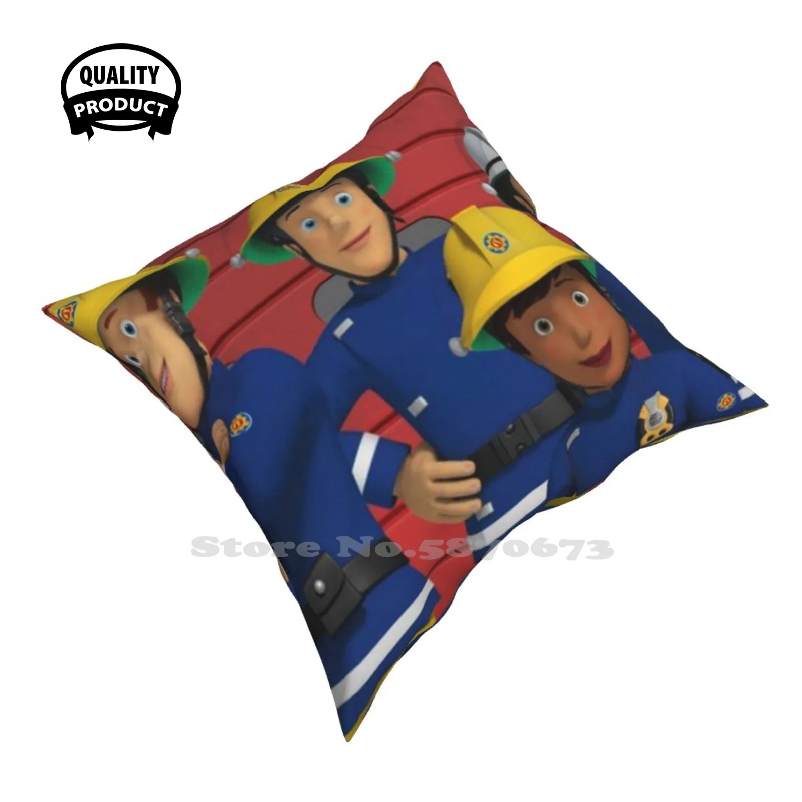 Pompiere Sam Design Home Sofa Car Waist Throw Federa Pompiere Sam Sam Kids Birthday Ponty Pandy Pompiere Trolls World Tour