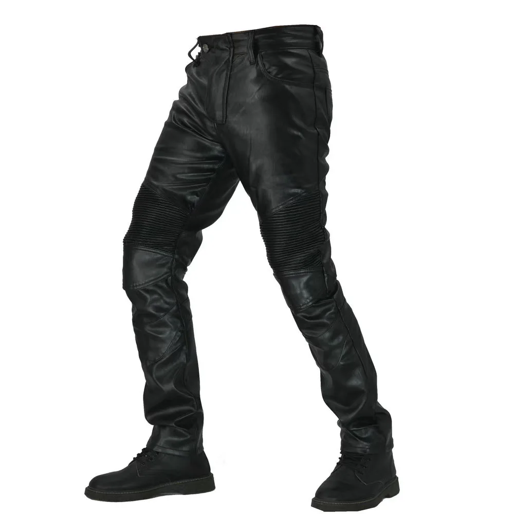 PU leather motorcycel protector jeans 2
