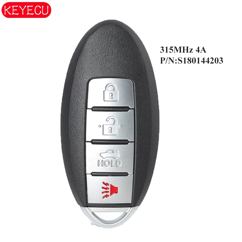 KEYECU OEM 315 МГц 4A чип умная фотосессия 4 кнопки для Infiniti Q50 2014-2015 P/N:S180144203 | Автомобили и