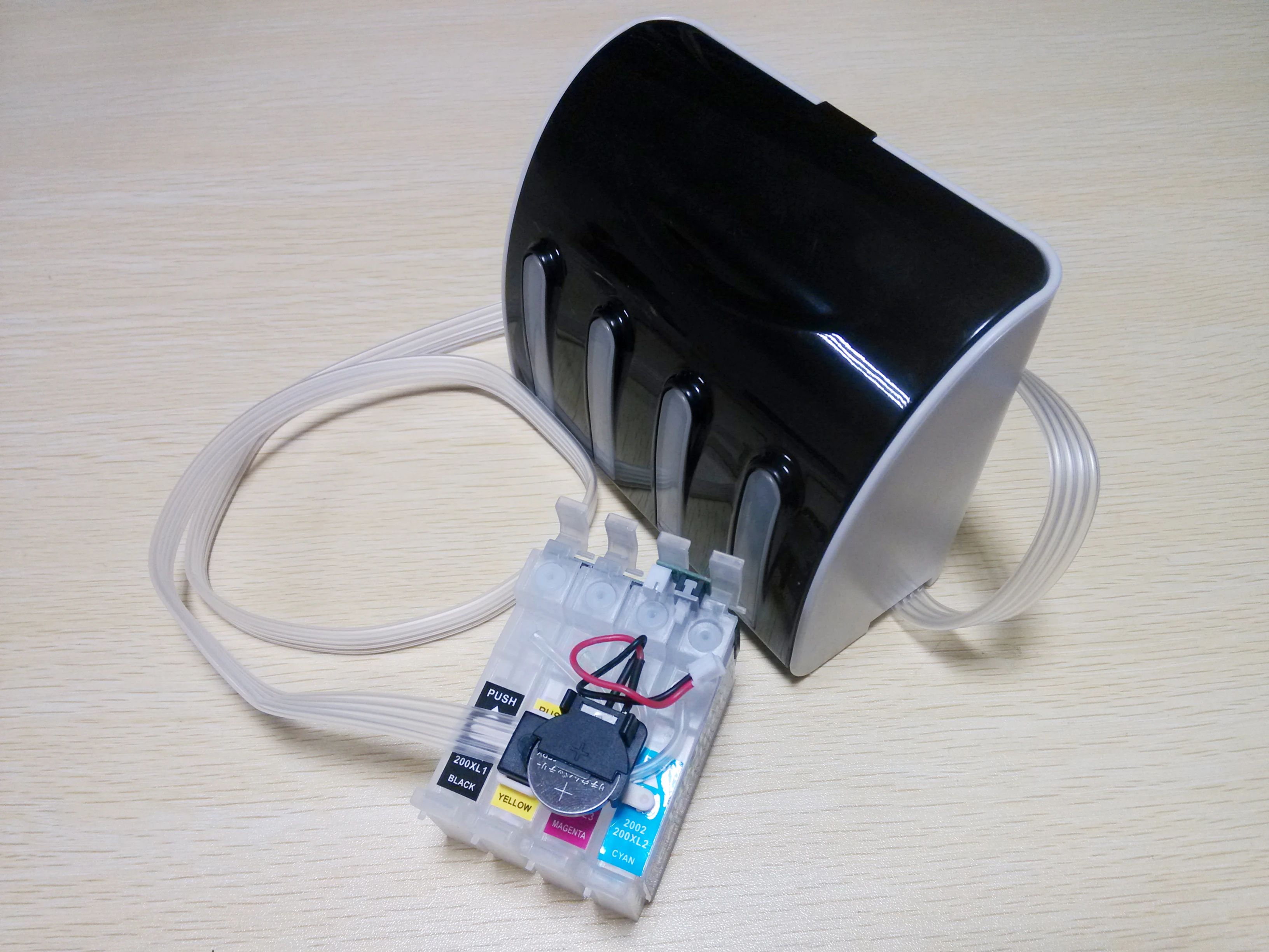 T2001-T2004 Ciss чернильный Системы с ARC чип для Epson XP-100 XP-200 XP-300 XP-400 XP-310 XP-410 WF-2510 WF-2520 WF-2530