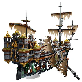 

71042 lepining Silent Mary Pirates of The Caribbean Movie Captain Jack 16042 Model Building Block Bricks Toys Children Gift