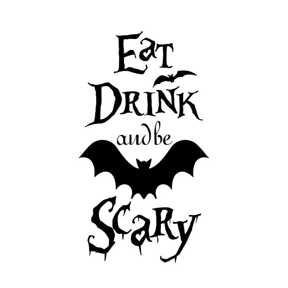 

2020 New Arrival Halloween Batman Series Wall Stickers Creative Carved PVC Wall Stickers Festival Decoration Living Room