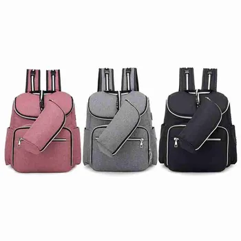 

1pc Multi-purpose Fashion Backpack Large Capacity Mummy Nappy Bags Portable Baby Care Nursing Bag Lightweight Folding Backpack