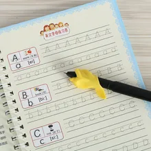 New 8pcs/set Pinyin / Digital / Stick figure / English/ Regular Script Calligraphy Children Pupils Groove Calligraphy Copybook