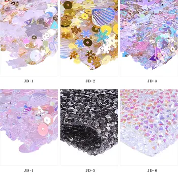 

6 Types Sequin Nail Art Table Mat Shining Hand Rests Salon Practice Cussion Pillow Washable Pad Manicure Nail Art Table Map Tool