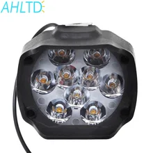 Светодиодный Белый рабочий светильник 9 светодиодный вспомогательный 15 Вт 1500лм грузовик мото мотоциклы головной светильник скутеры противотуманный светильник рабочий Точечный светильник 6000K