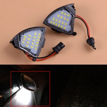

CITALL 2PCS 18 LED 50,000 Hours Under Side Mirror Puddle Light Lamp White Fit for Golf5 MK5 R36 Passat B6 Jetta EOS