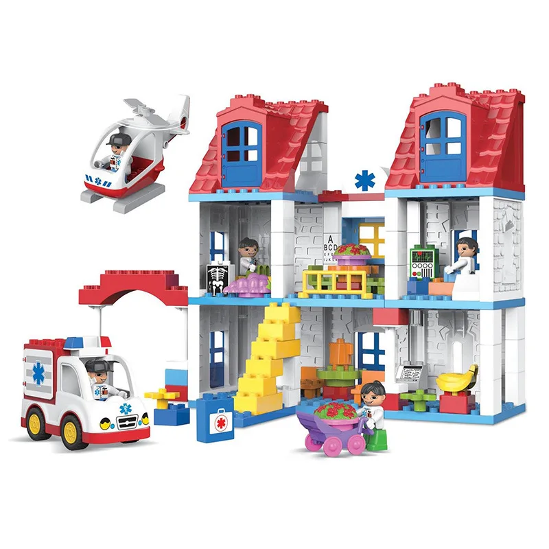 

Baby CHILDREN'S Toy Large Particles Building 566-121 Chinese City Rescue Station 120 Block