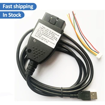 

OBD2 16 Pin Diagnostic Cable 18.9 English HEX Cable CAN USB Interface FOR VW ForAUDI for Skoda for Seat ATMEGA162+16V8+FT232RL