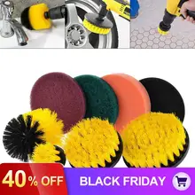 8 шт./компл. Электрический Мощность поломоечная машина инструмент с чистящей щетки и губки для Ванная комната Кухня сверла набор кистей