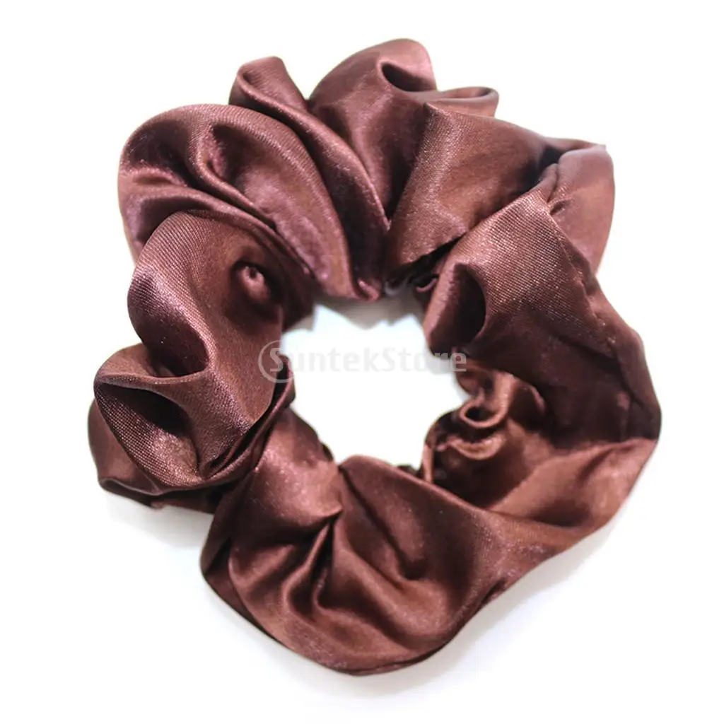 40 Bulk Satin Silky Hair Scrunchies Elastic Hair Ties Rope Band Mixed Colors